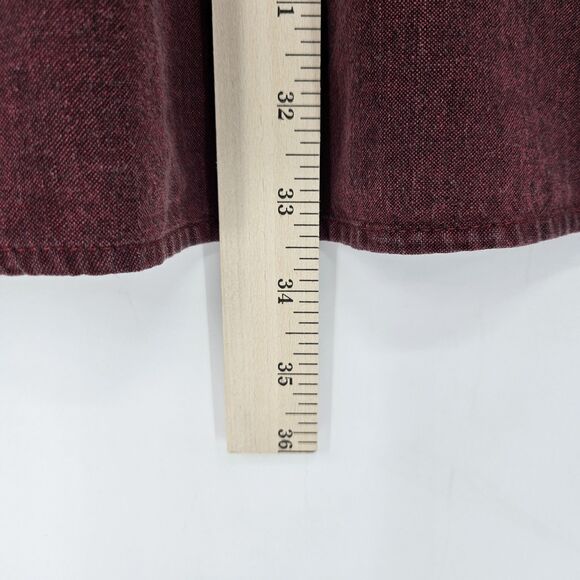 Vintage Cellini Shirt Mens Extra Large Maroon Button Down Casual Long Sleeve XL - Picture 8 of 12